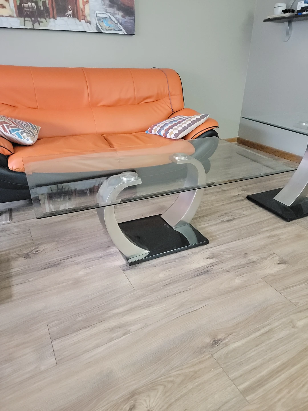 Glass Coffee Table Set - photo 3