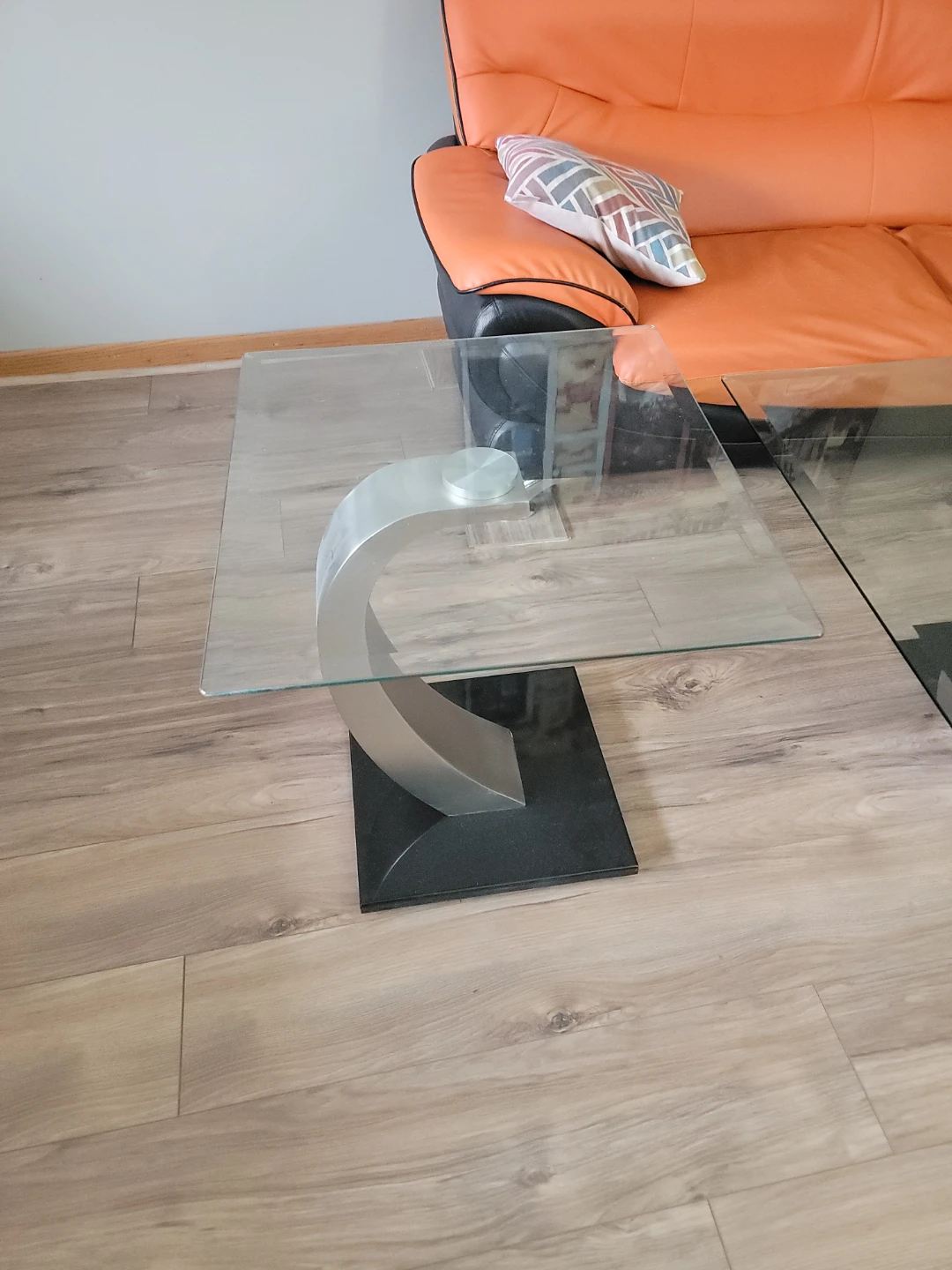 Glass Coffee Table Set - photo 4