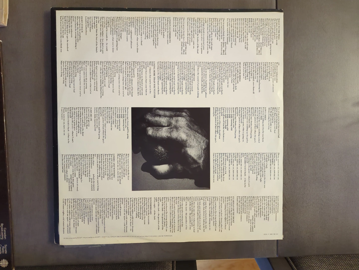 Accept Balls to the Wall Vinyl Record - photo 5