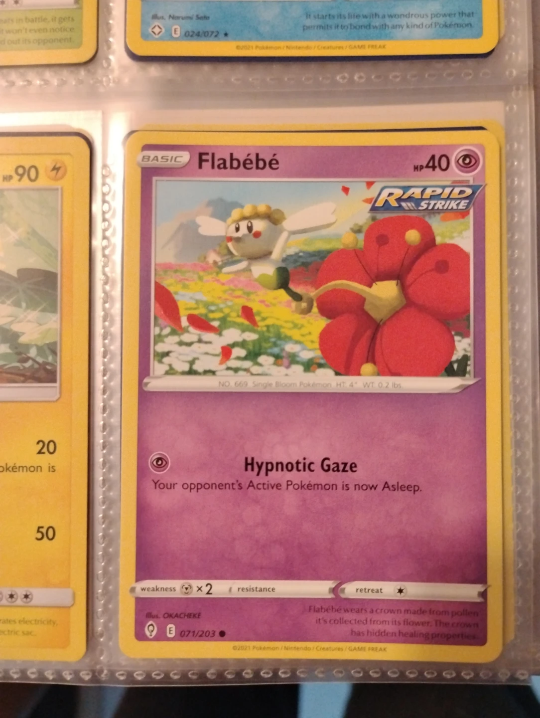 Pokemon Flabébé - 071/203- Sword & Shield: Evolving Skies Card