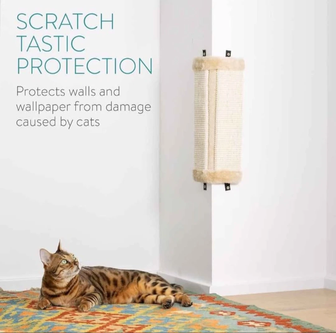 Navaris Corner Wall Cat Scratcher (Set of 2) - Wall Mounted .... - photo 3