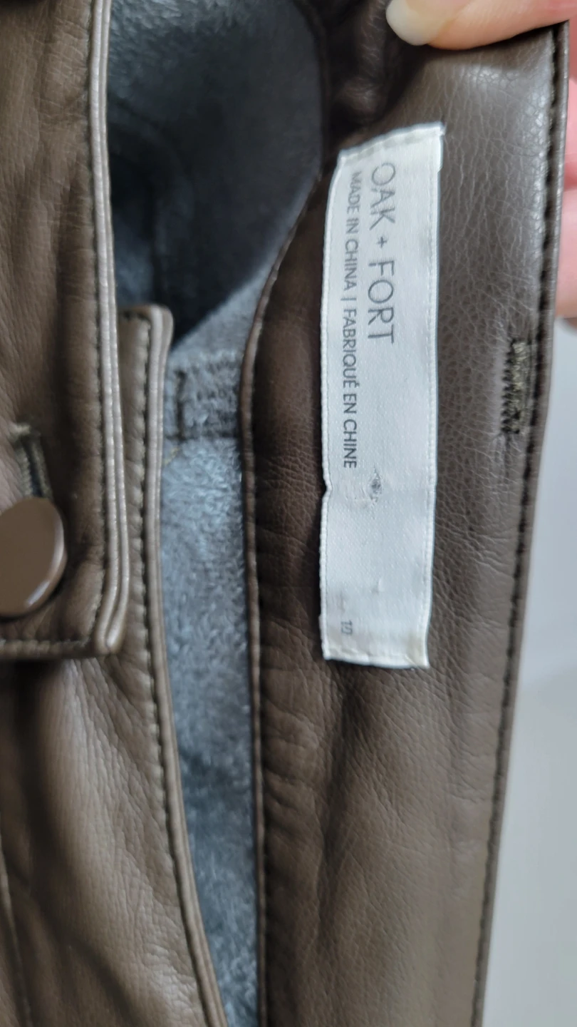 Oak + Fort Faux Leather Pants - photo 4
