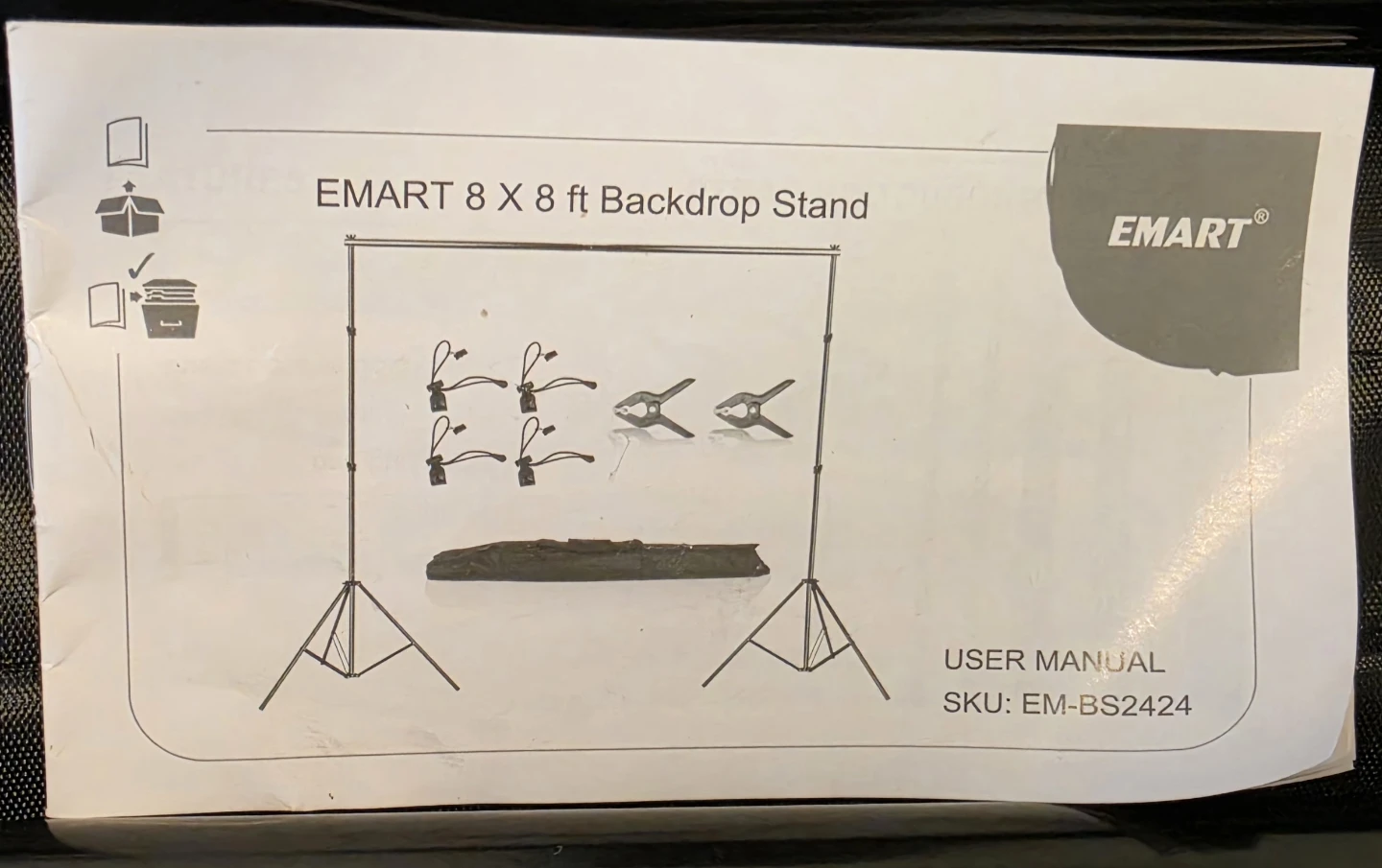 EMART 8 x 8 ft Backdrop Stand