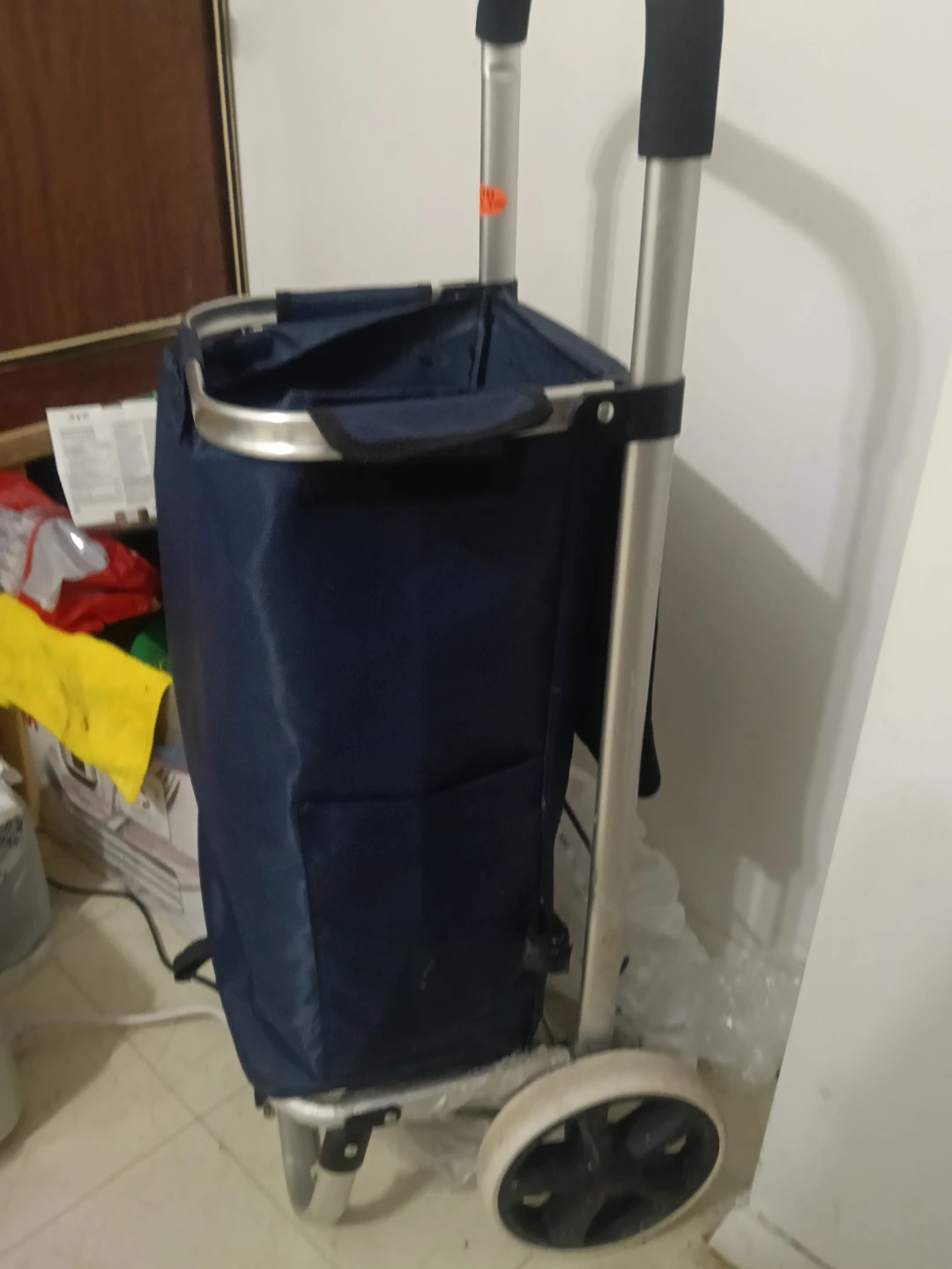 Navy Blue Shopping Cart with Wheels - photo 2