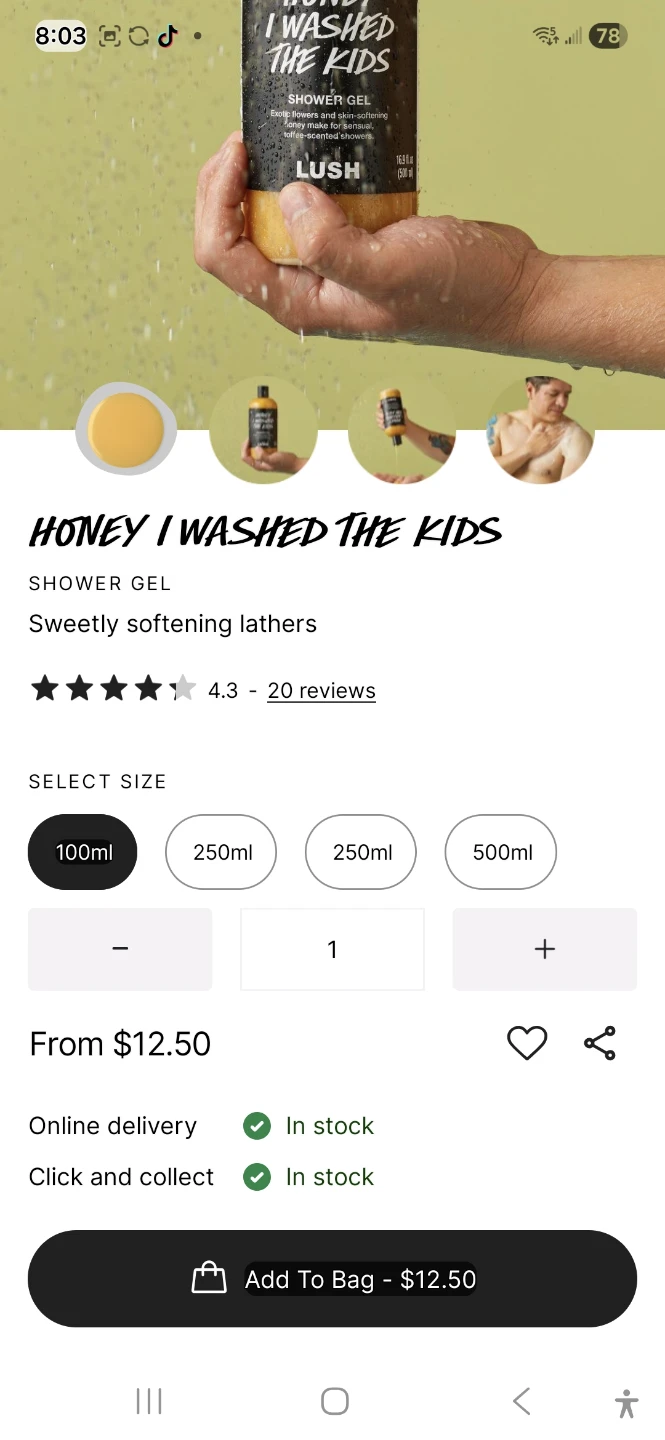 LUSH Honey I Washed The Kids Shower Gel