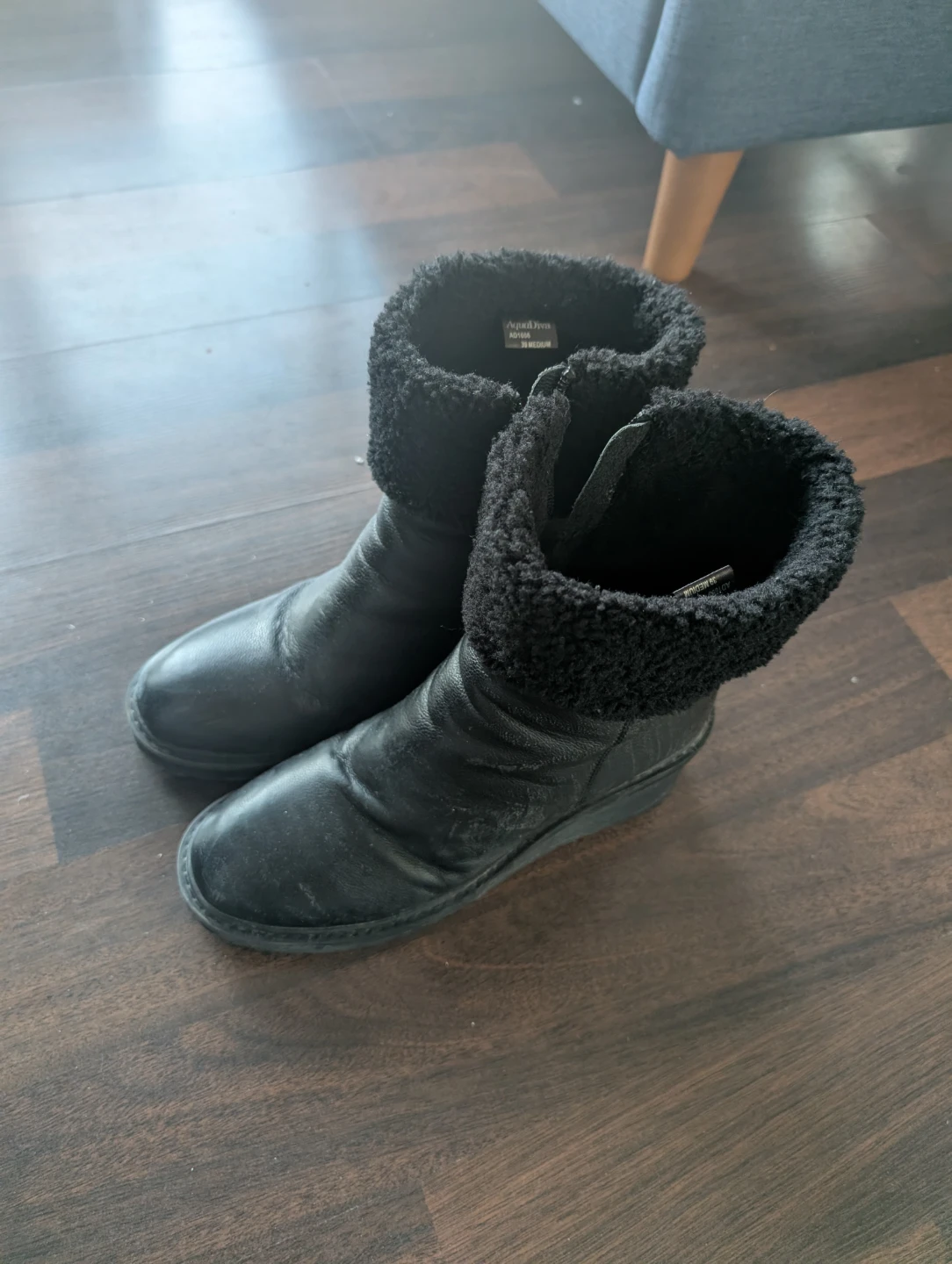 Anna & Ava Black Faux Fur Lined Boots - photo 2