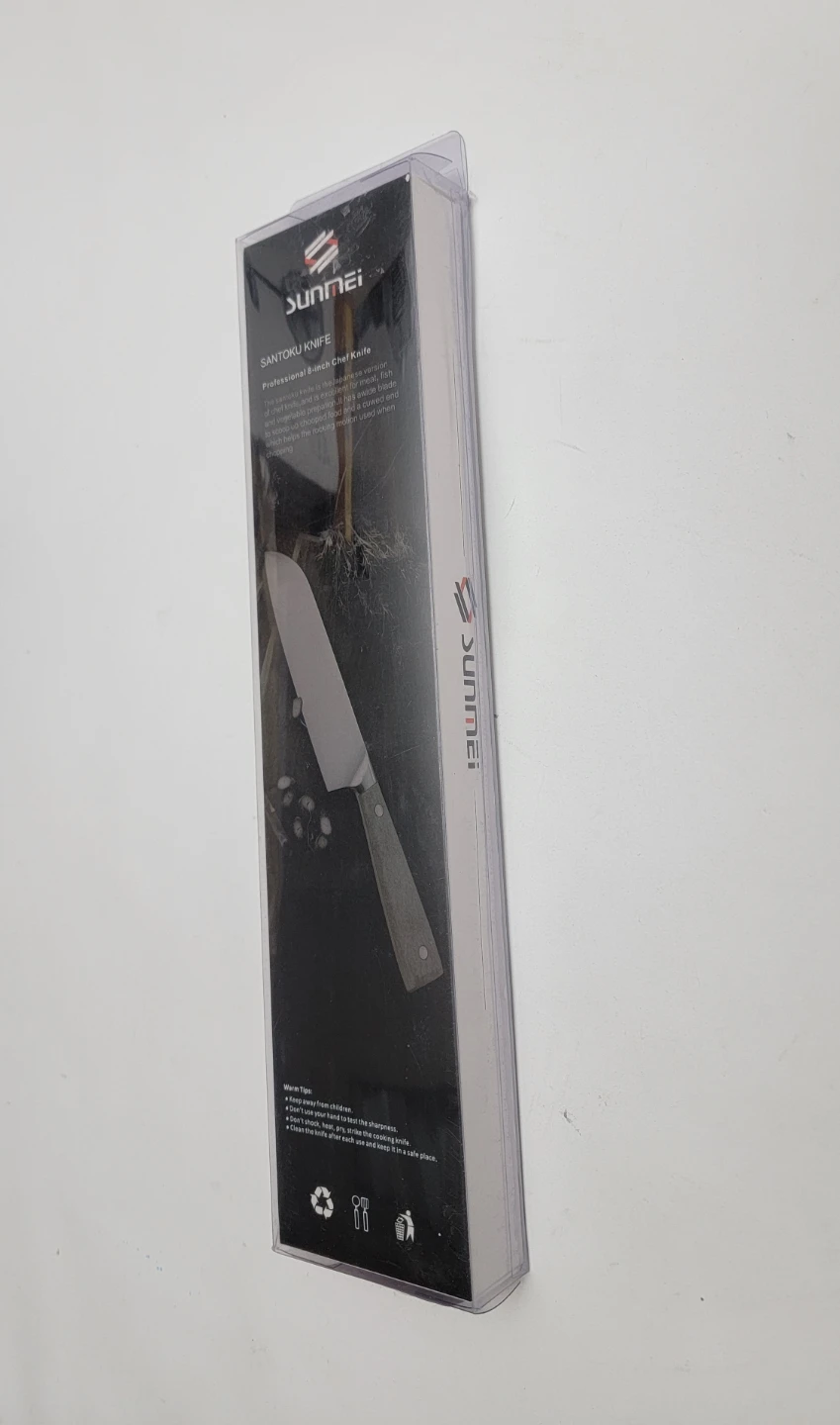 8" Santoku Chef Knife Japanese Style Stainless Steel - photo 3