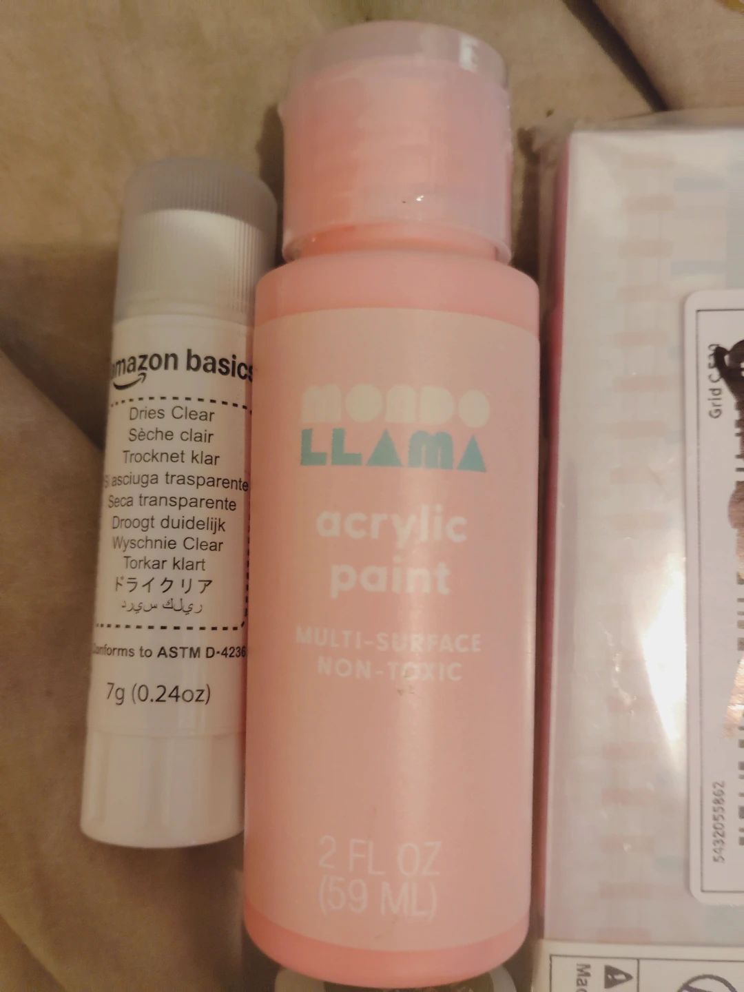 Mondo Llama Acrylic Paint Set - Pink & Green - photo 3