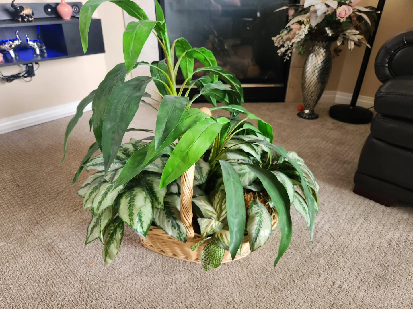 Artificial Plant in Wicker Basket - photo 2