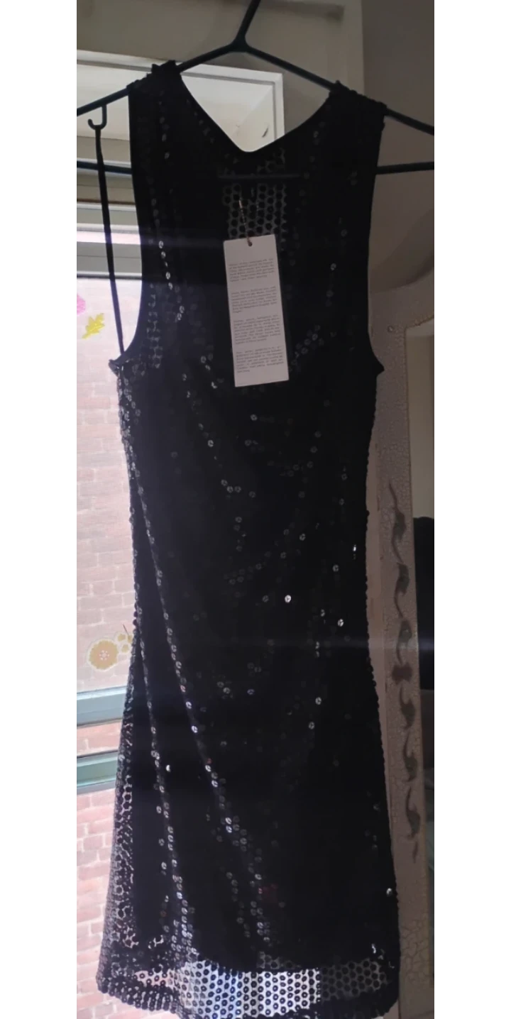 Vero Moda Black Sequin Sleeveless Dress - photo 3