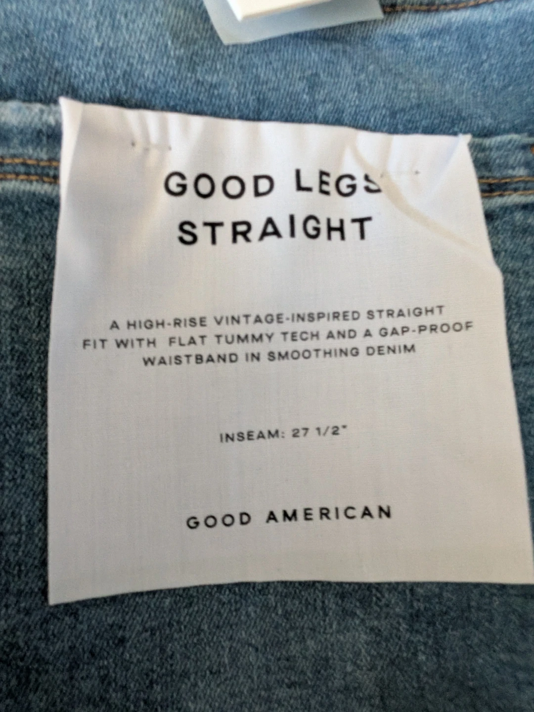 Good American Good Legs Straight Jeans