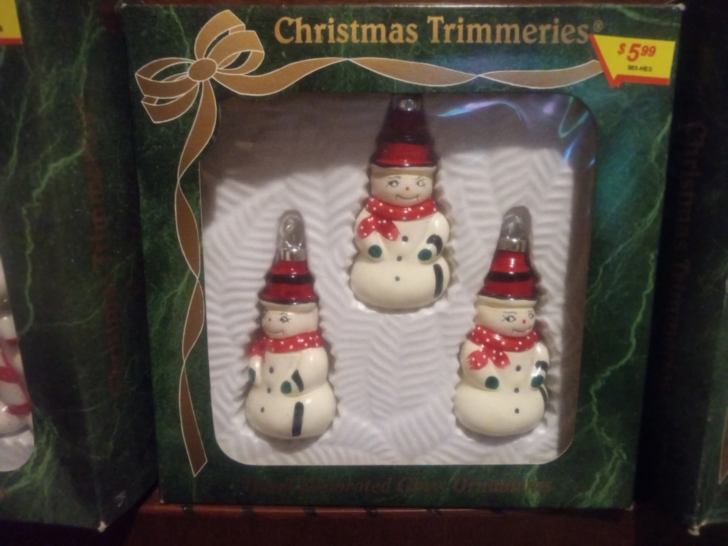 Bradford Christmas Ornaments - 3 Snowman and 6 Bear Sets - photo 3