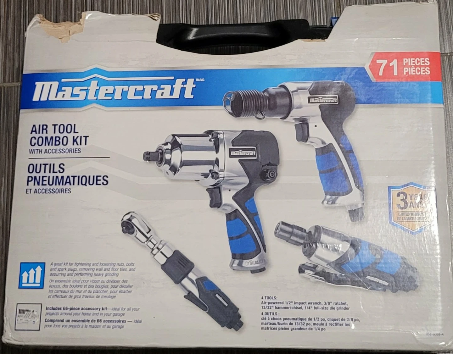 Mastercraft Air Tool Combo Kit with Accessories - photo 2