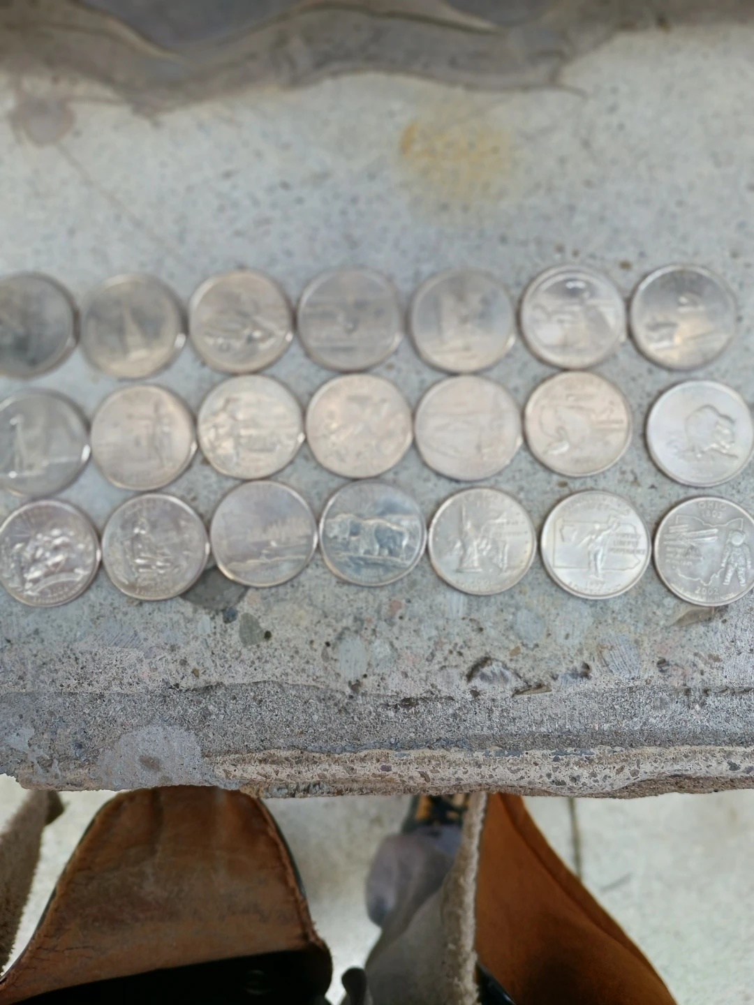 Collection of US State Quarters
