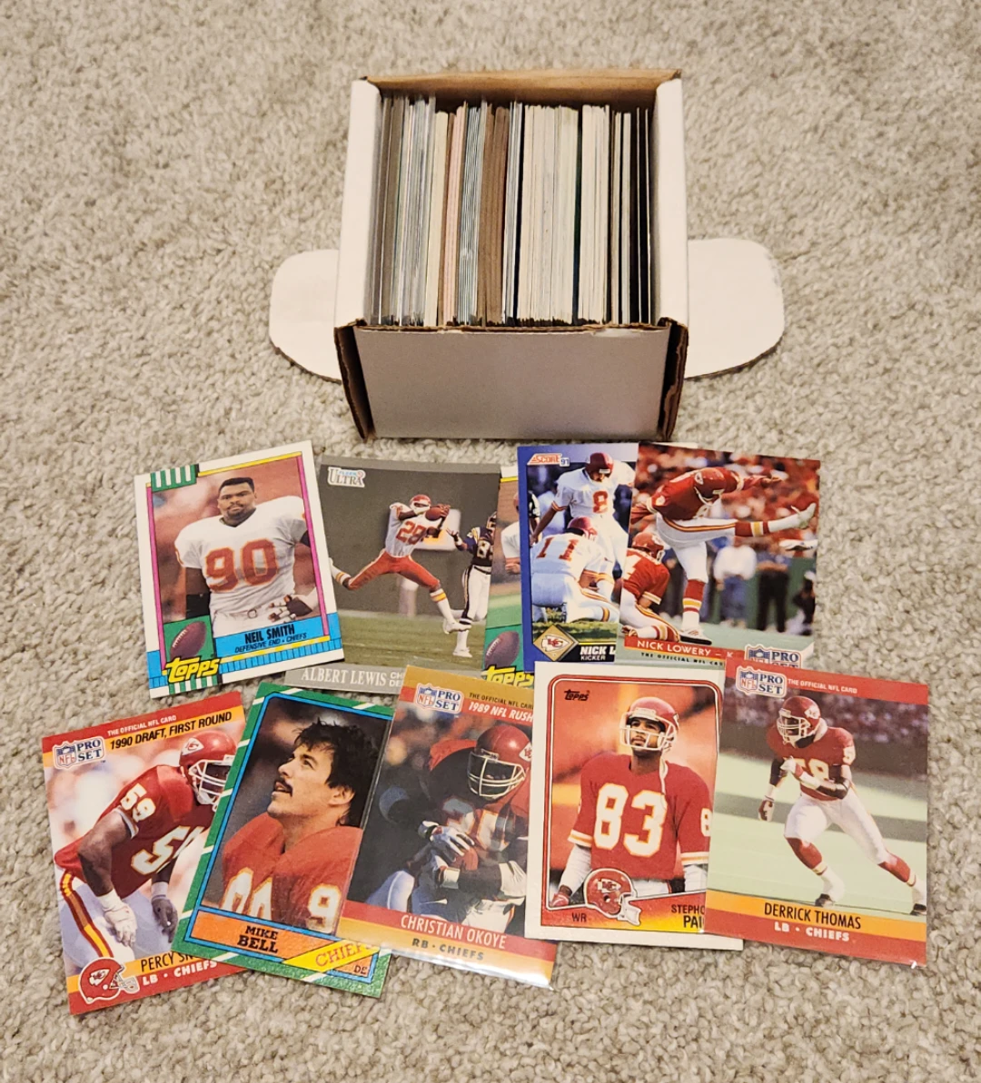 Kansas City Chiefs, 200 Football Cards Team lot