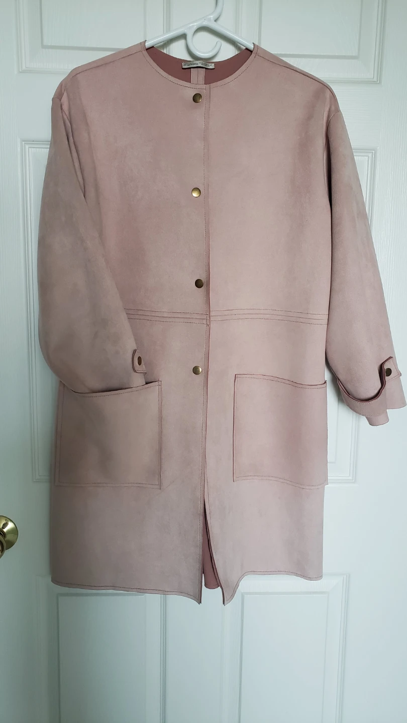 ZARA M size Pink Suede-like Jacket