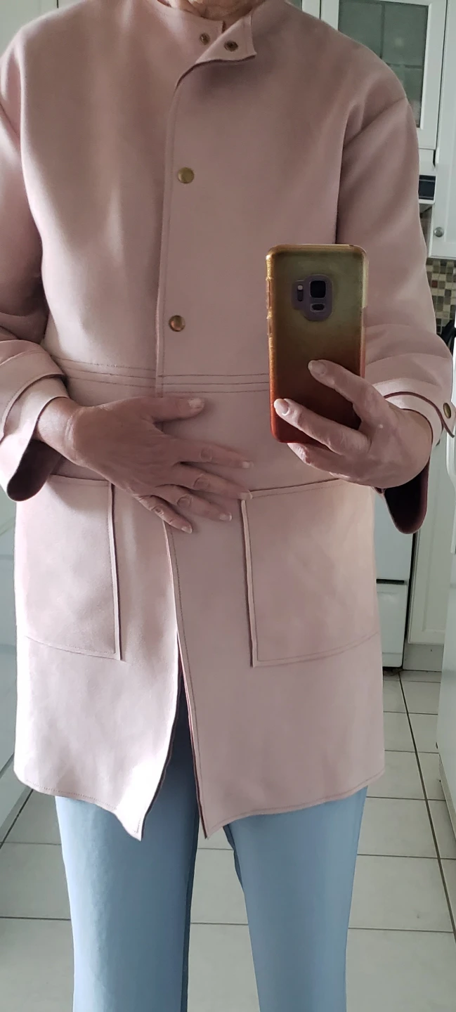ZARA M size Pink Suede-like Jacket - photo 4