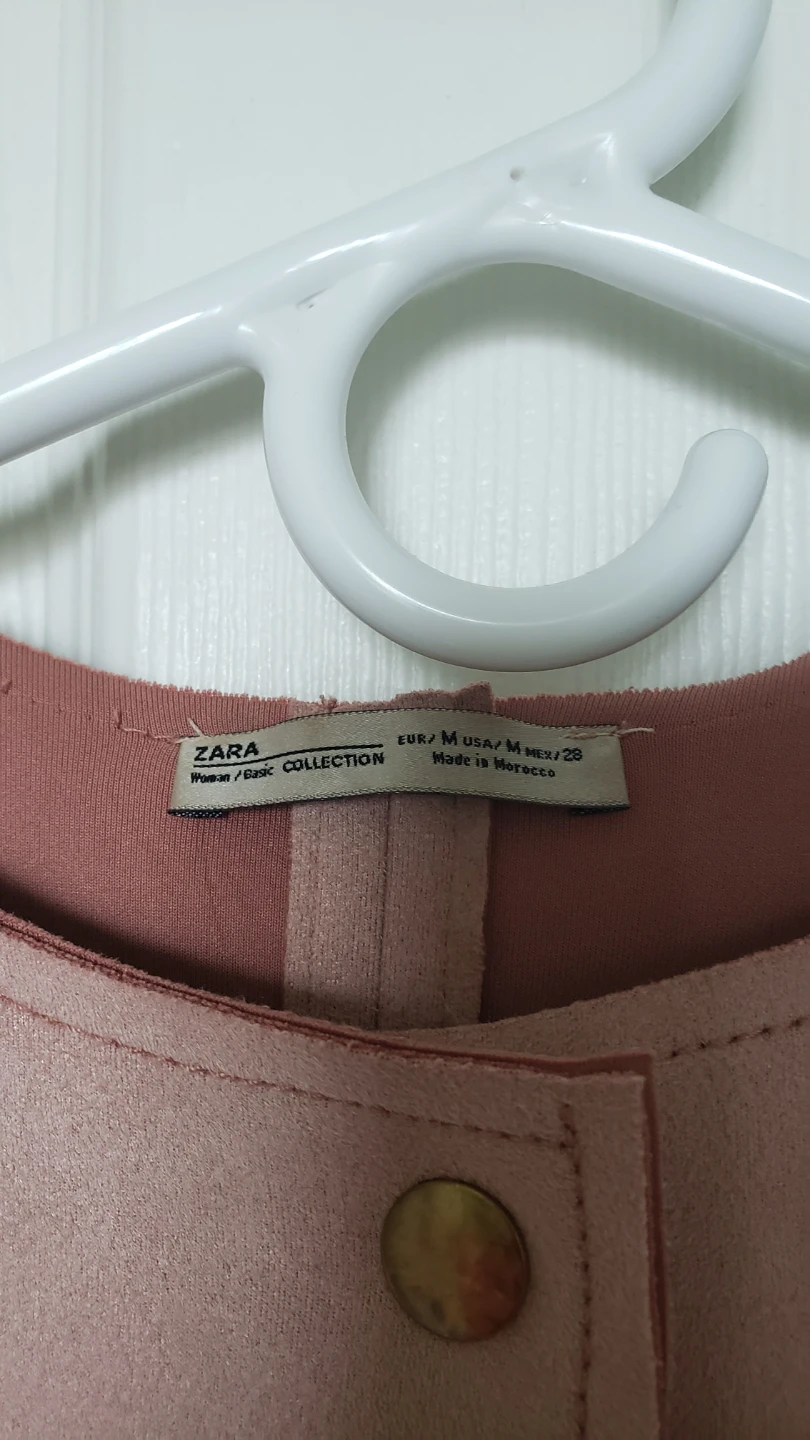 ZARA M size Pink Suede-like Jacket - photo 5