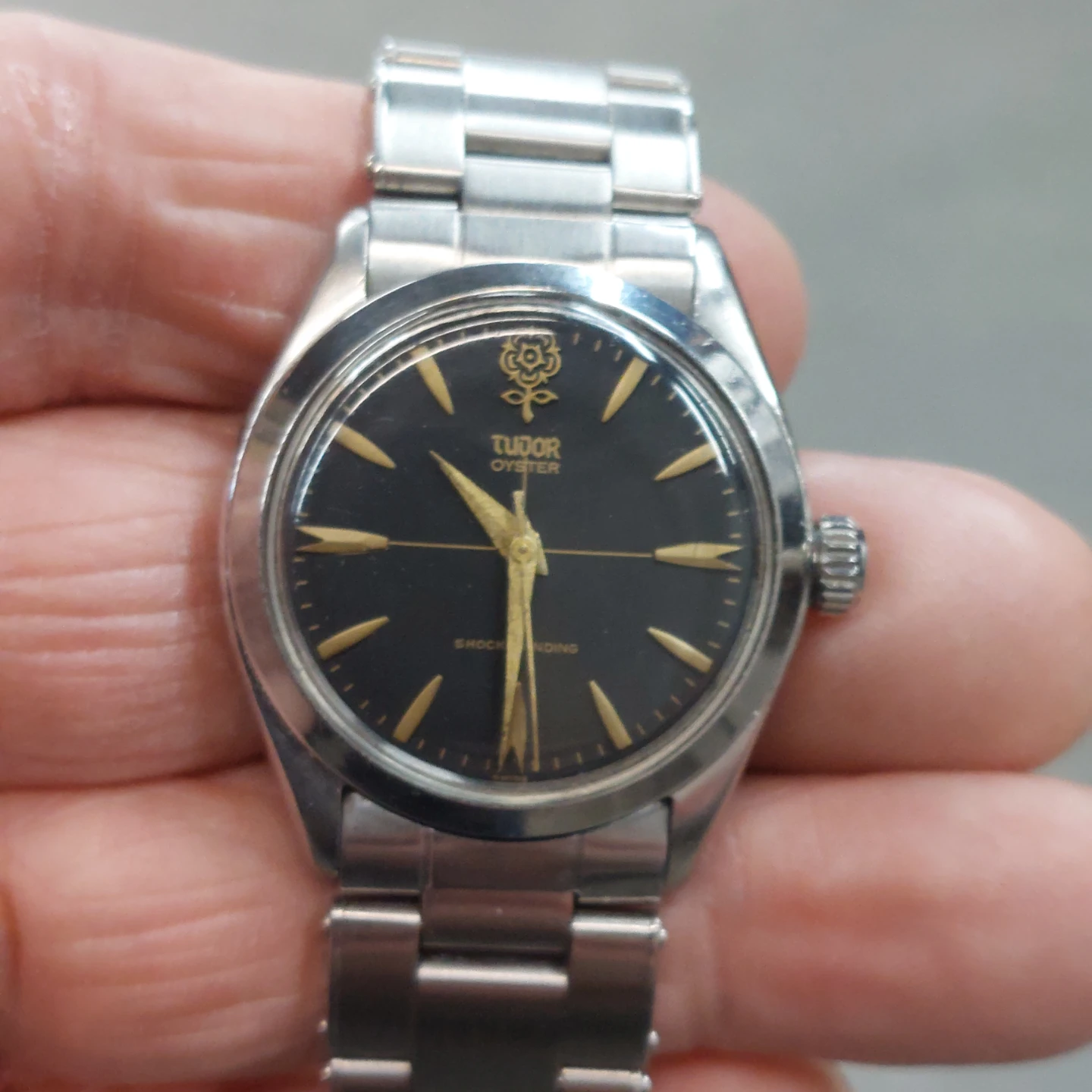 Vintage 1960s Tudor Big Rose watch