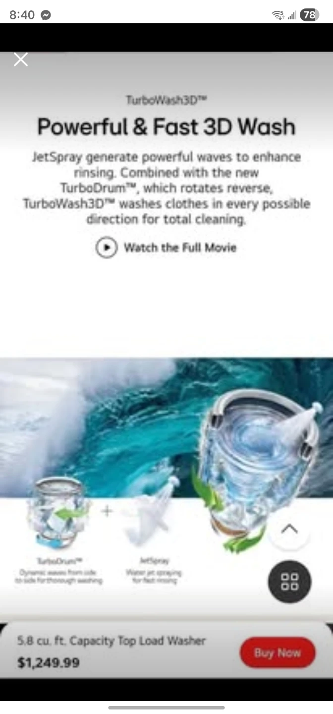 LG washer and dryer