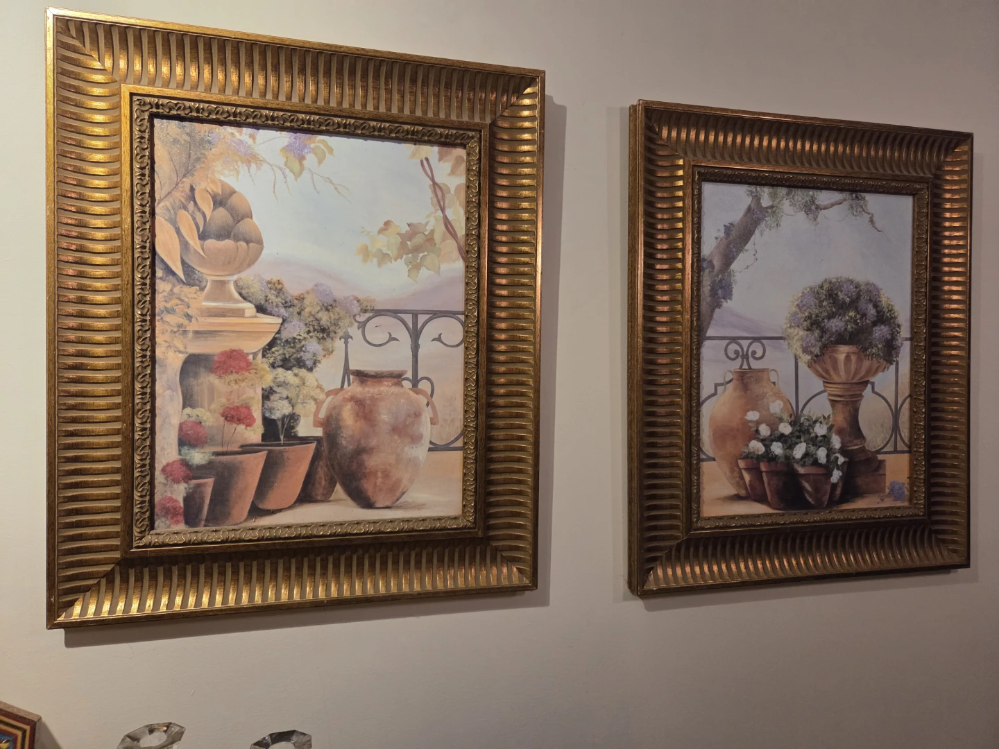 Framed Artwork Set - Tuscan Balcony Scene - photo 3