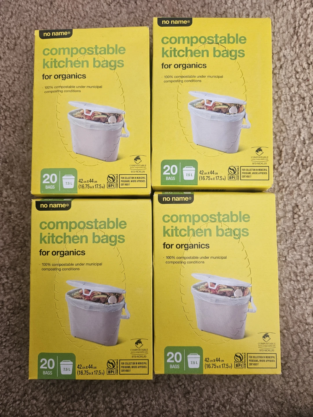 No Name Compostable Kitchen Bags & Green Bin Liners - photo 2
