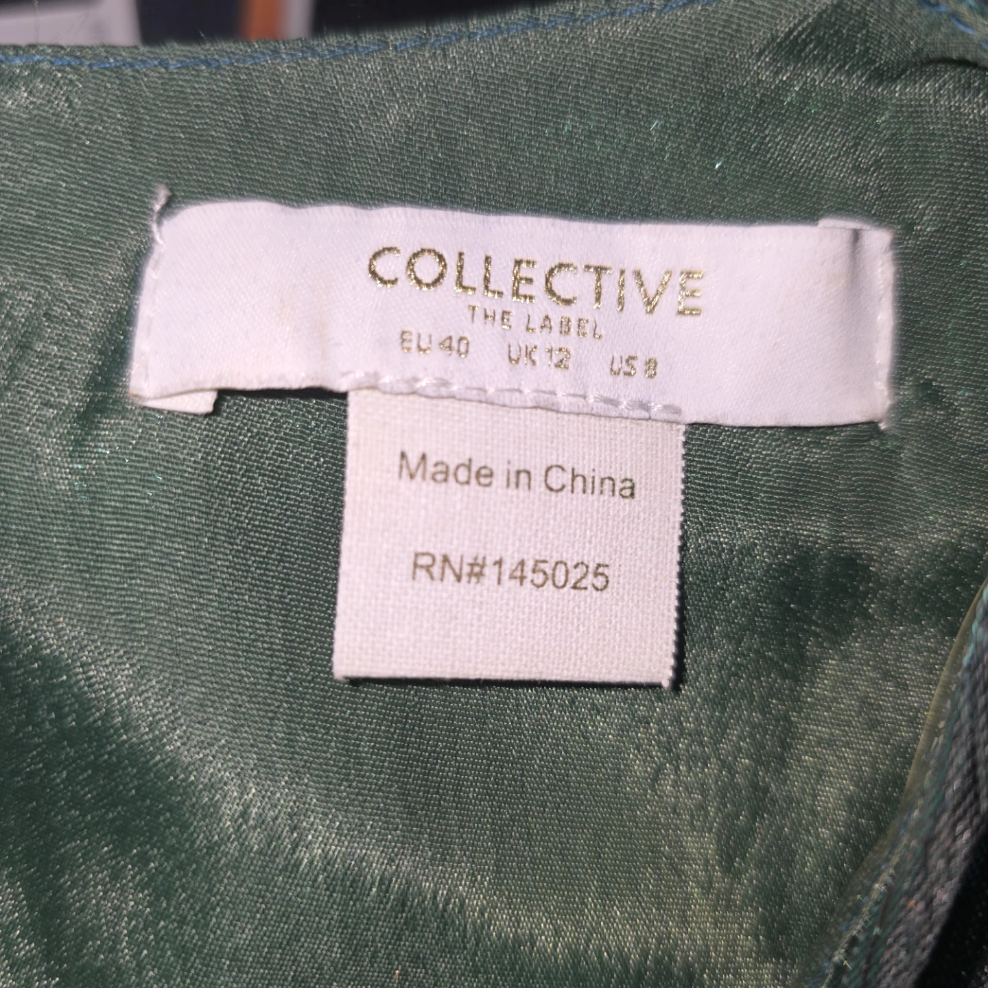 Collective The Label Emerald Green Metallic Top - US 8 - photo 2