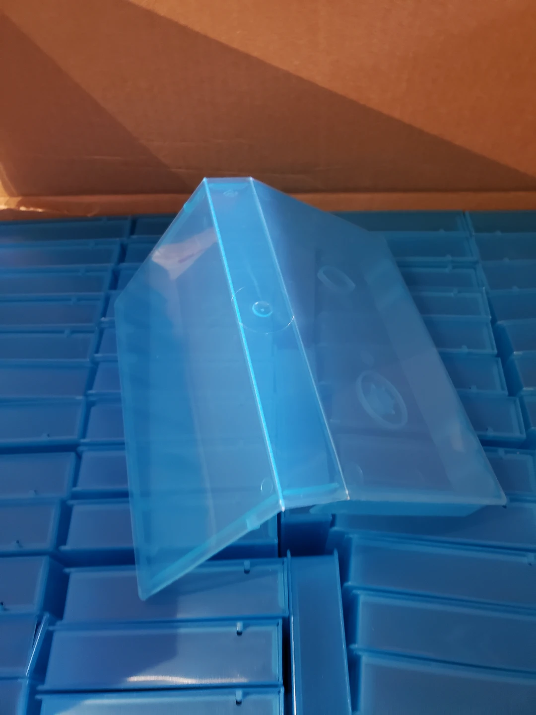 55 Blue Plastic VHS Cases