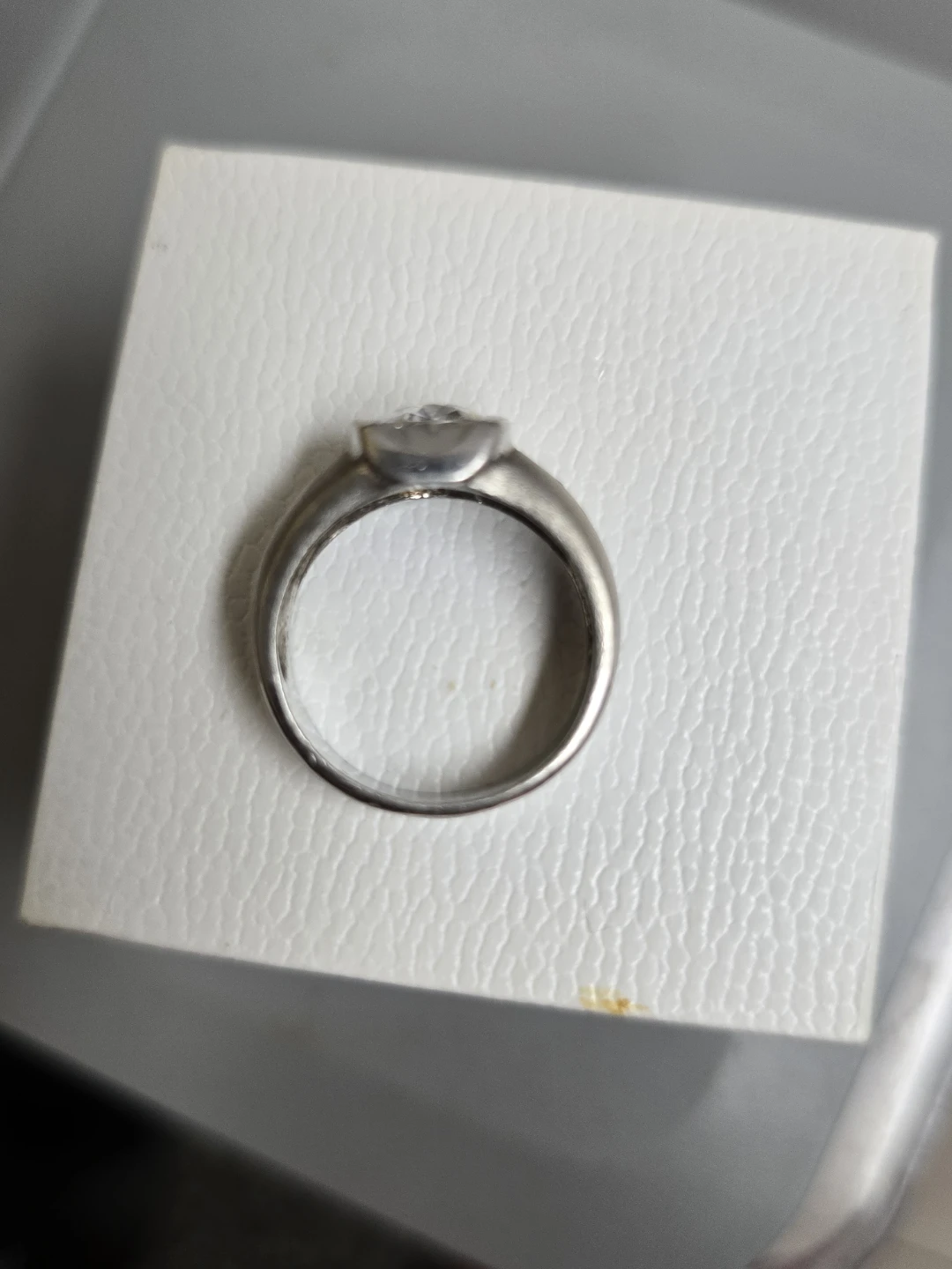 925  Italian Silver Ring with Mossainite size 6,5-7 - photo 2