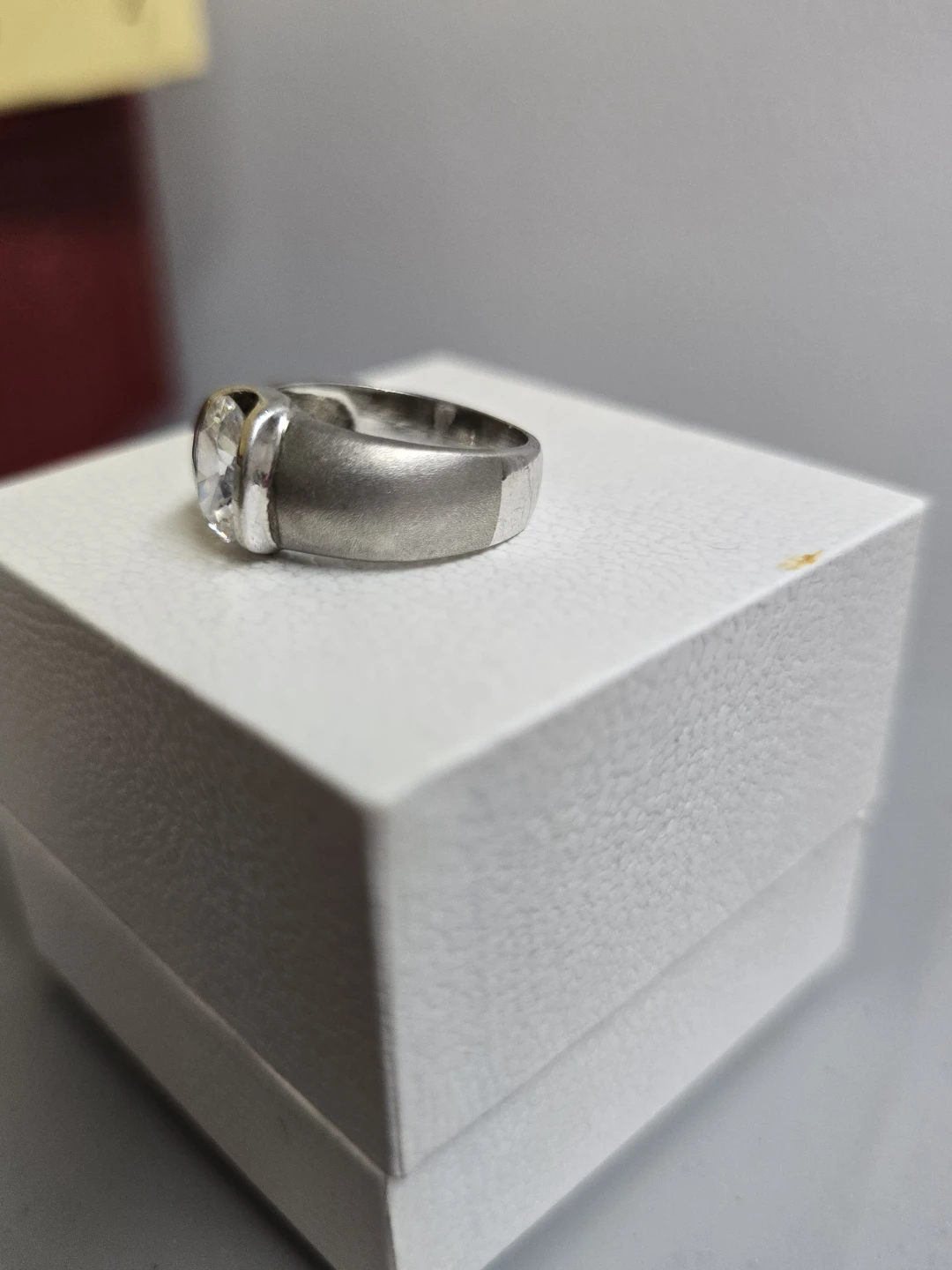 925  Italian Silver Ring with Mossainite size 6,5-7 - photo 4