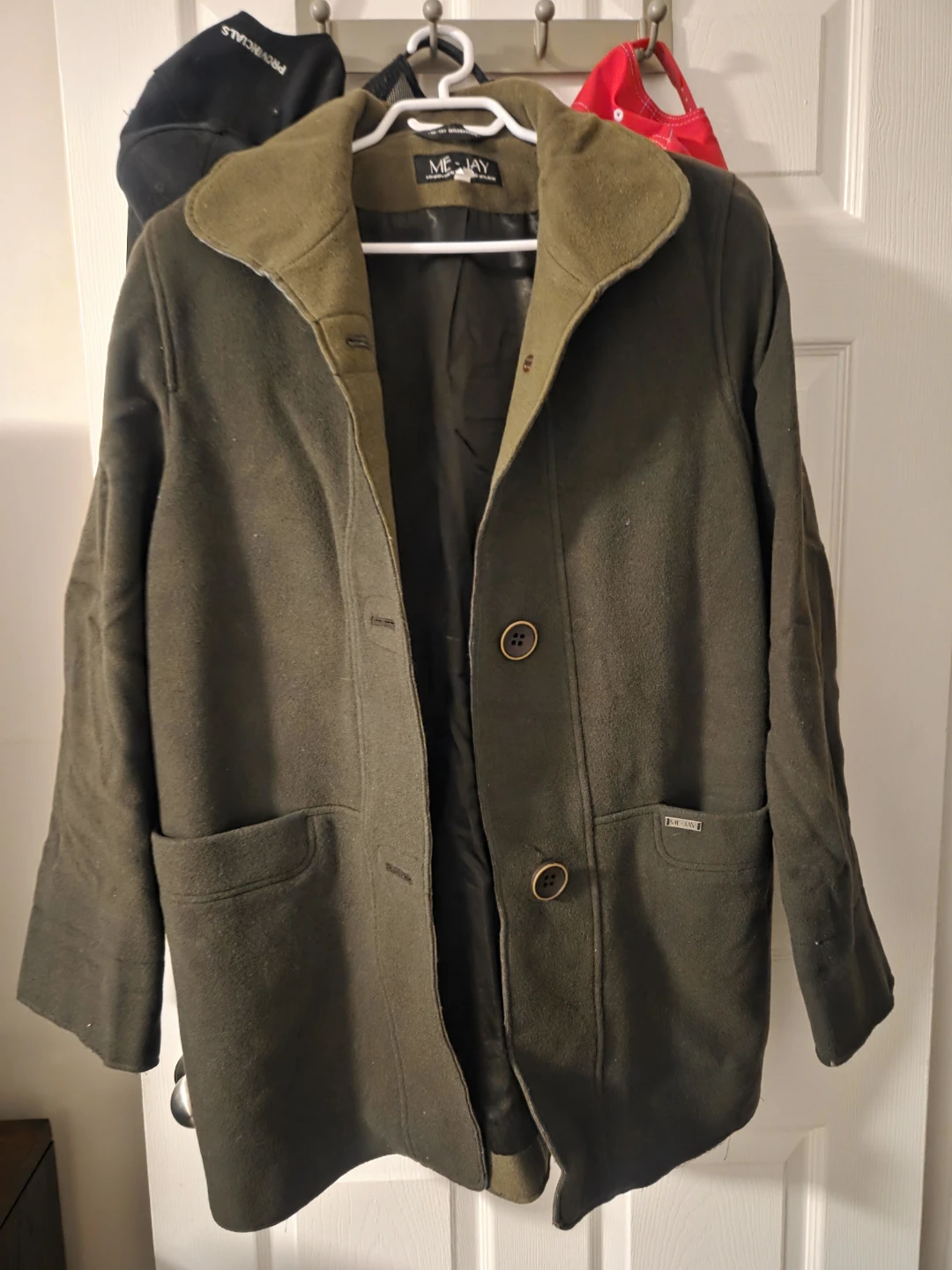 ME JAY International Wool Cashmere Coat Size 12