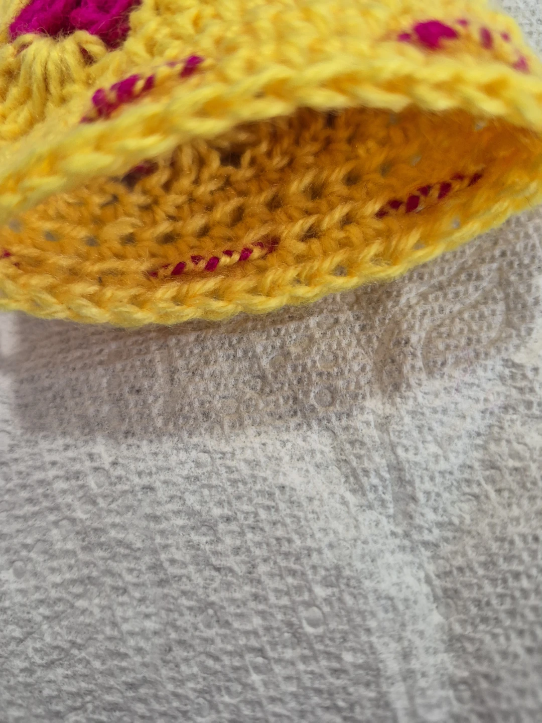 Handmade Crochet Pouch with Heart Design