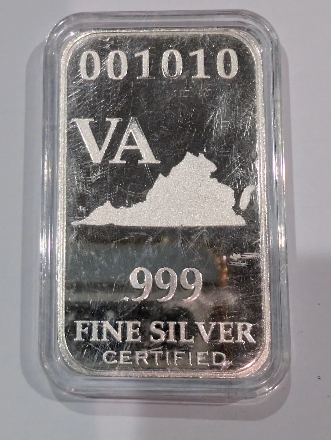 U.S. State Silver Bar Full Troy OZ. - photo 2