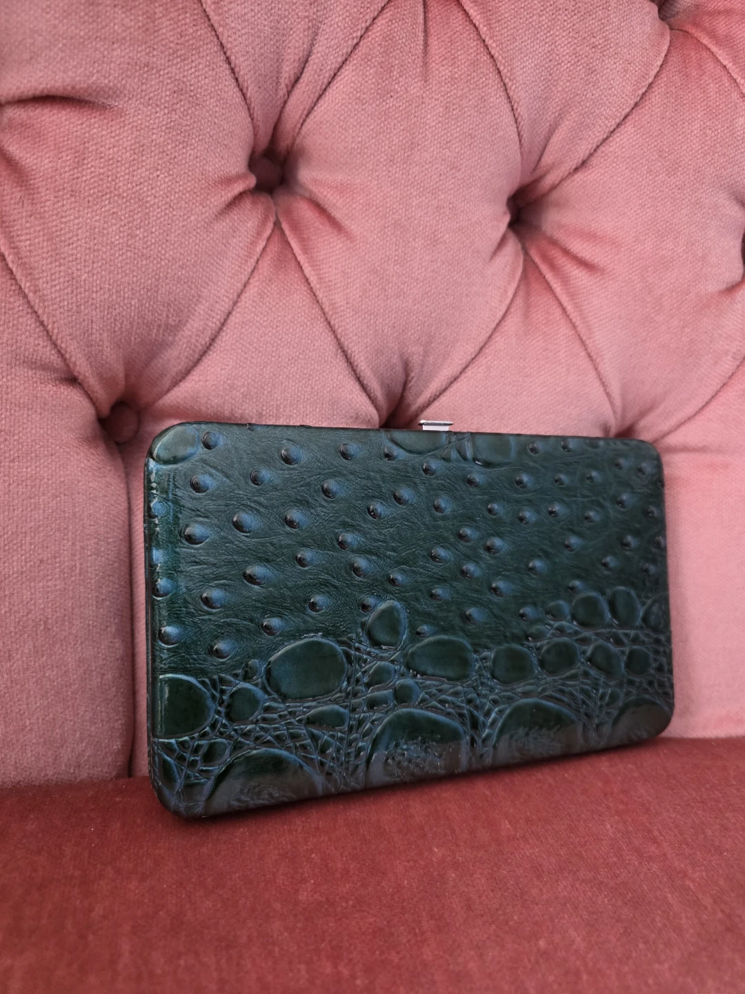 Teal Embossed Wallet