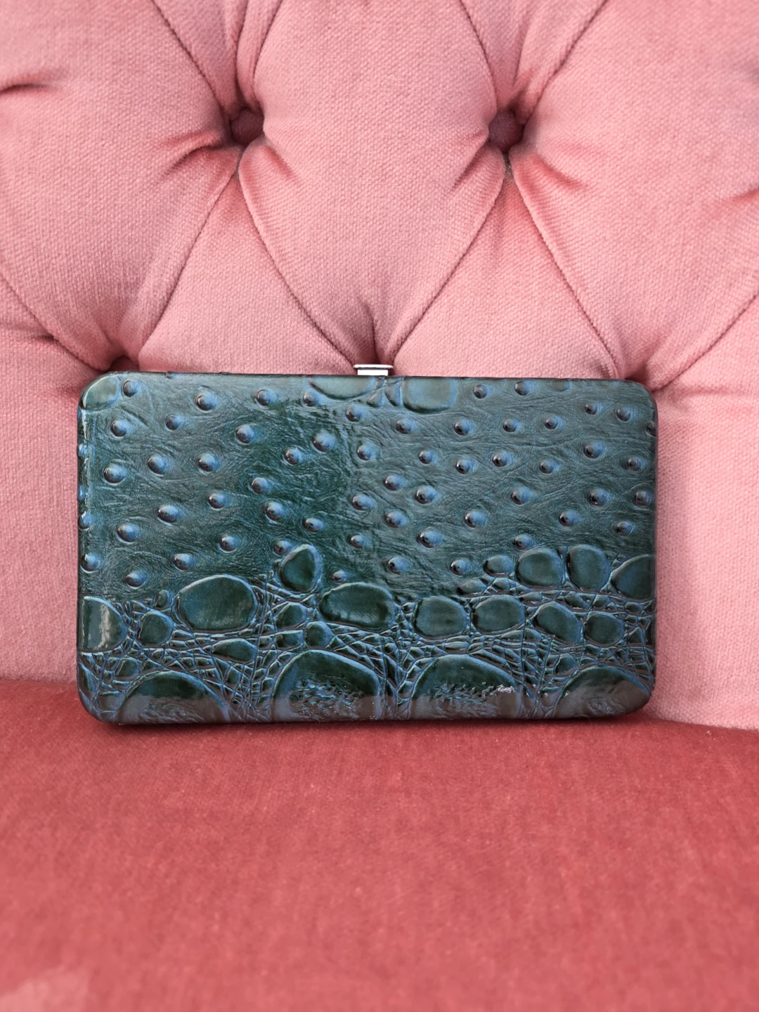 Teal Embossed Wallet - photo 2