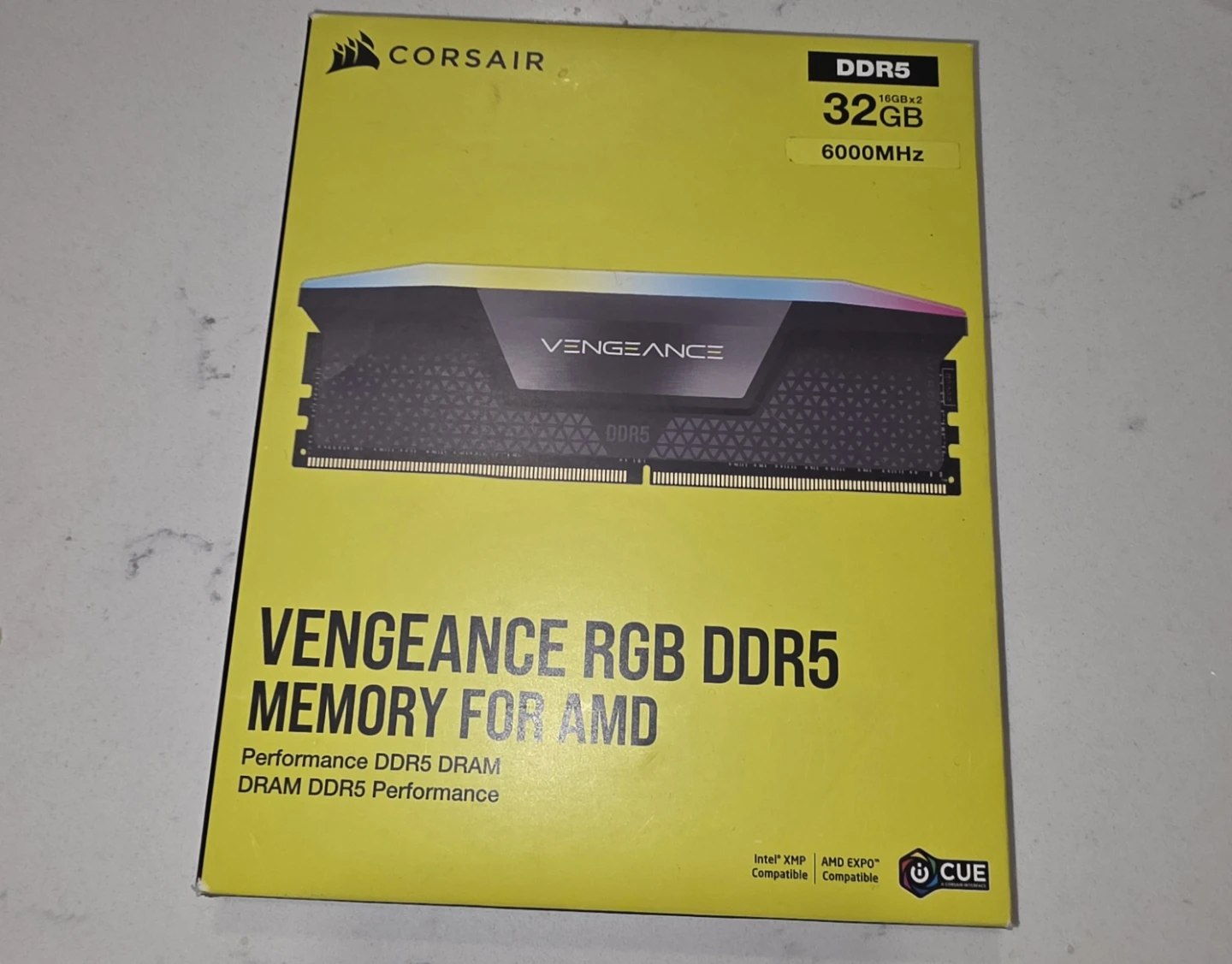 Corsair Vengeance RGB DDR5 32GB Memory for AMD 6000MHz