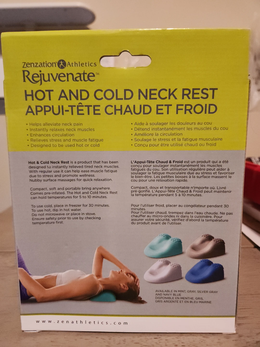 Zenzation Athletics Rejuvenate Hot and Cold Neck Rest - photo 2