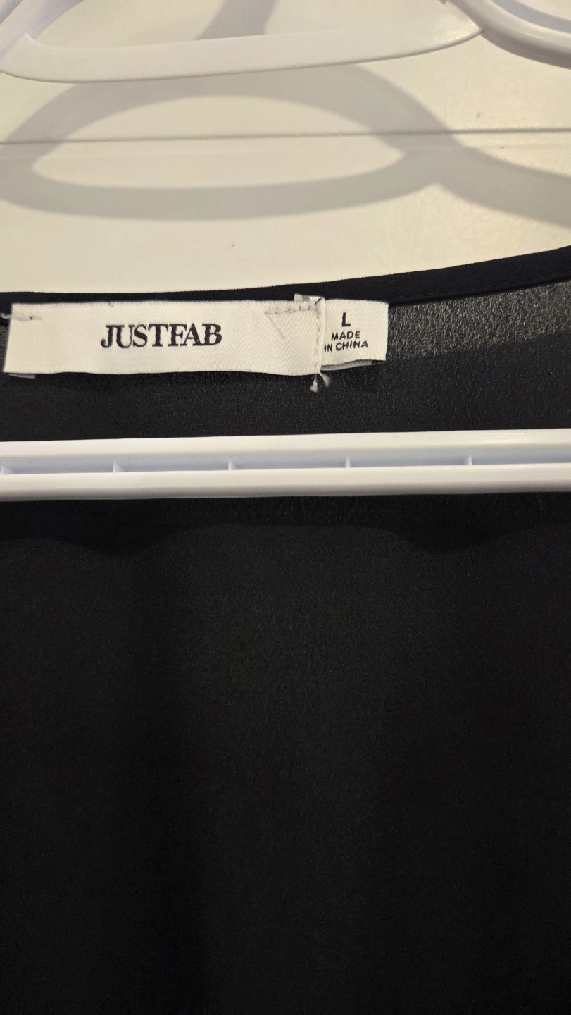 JUSTFAB Black Lace Detail Dress Size L - photo 2