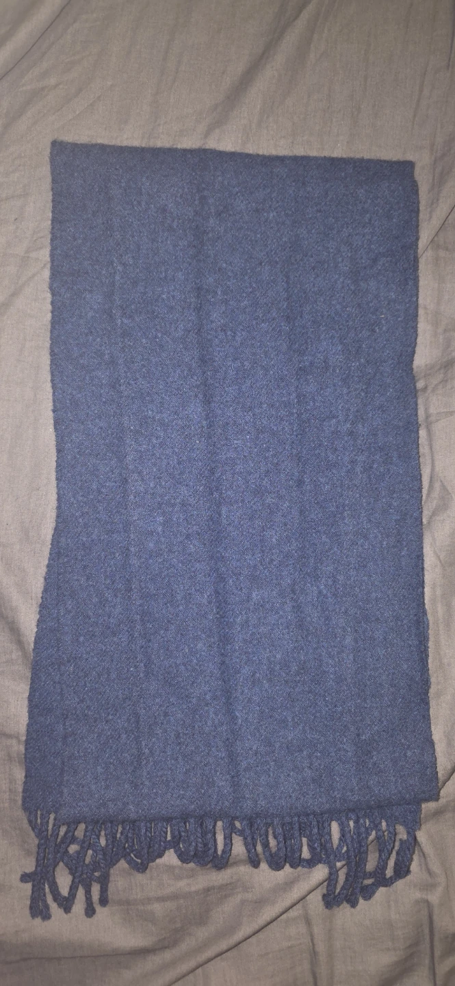Made in Scotland Johnston of Elgin Navy Scarf