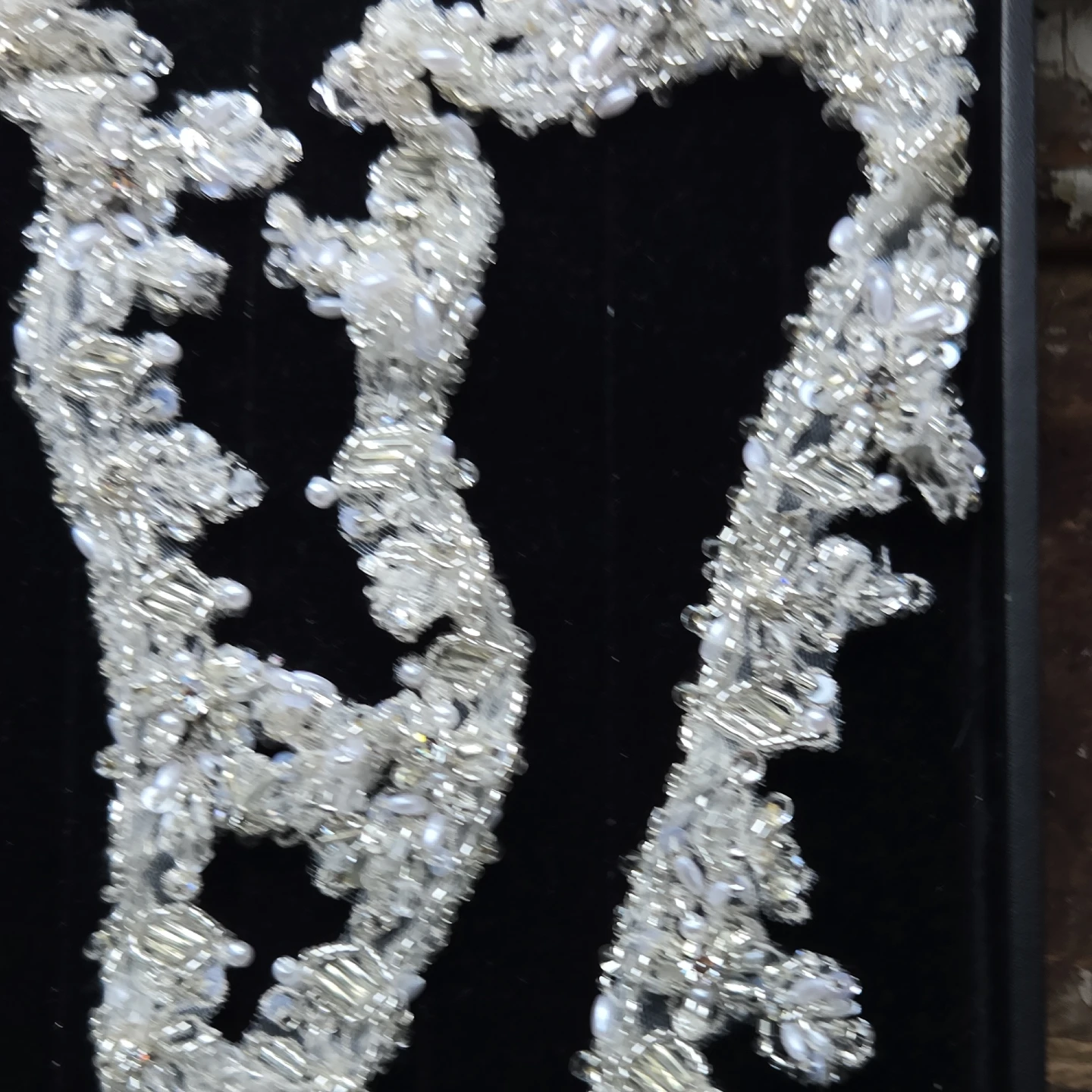 Beaded Lace Applique Trim