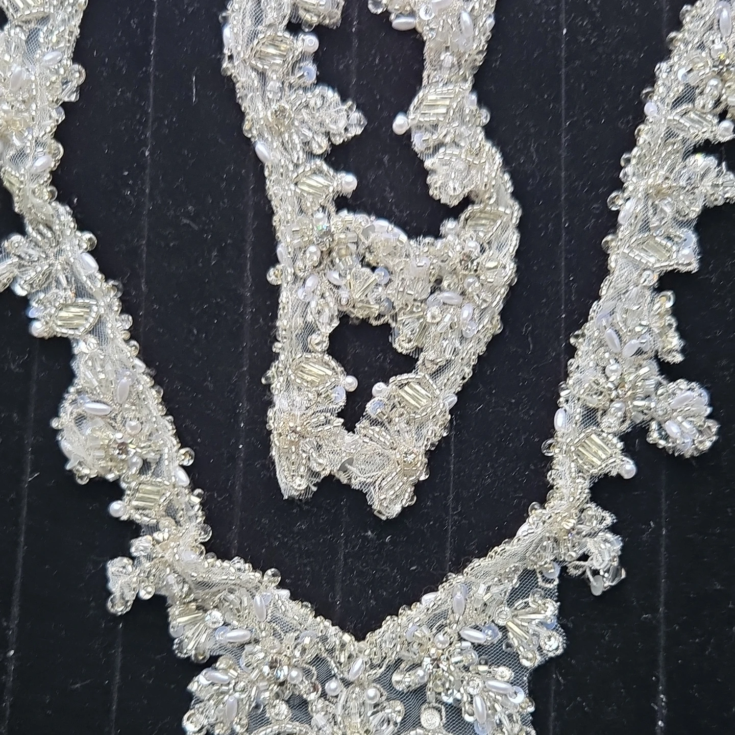 Beaded Lace Applique Trim - photo 3