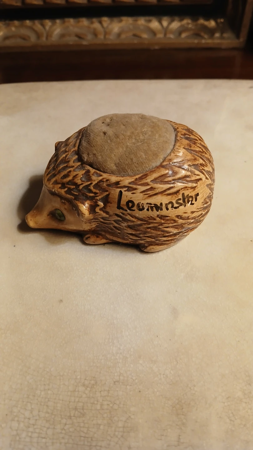 Vintage Manorware Hedgehog Pincushion