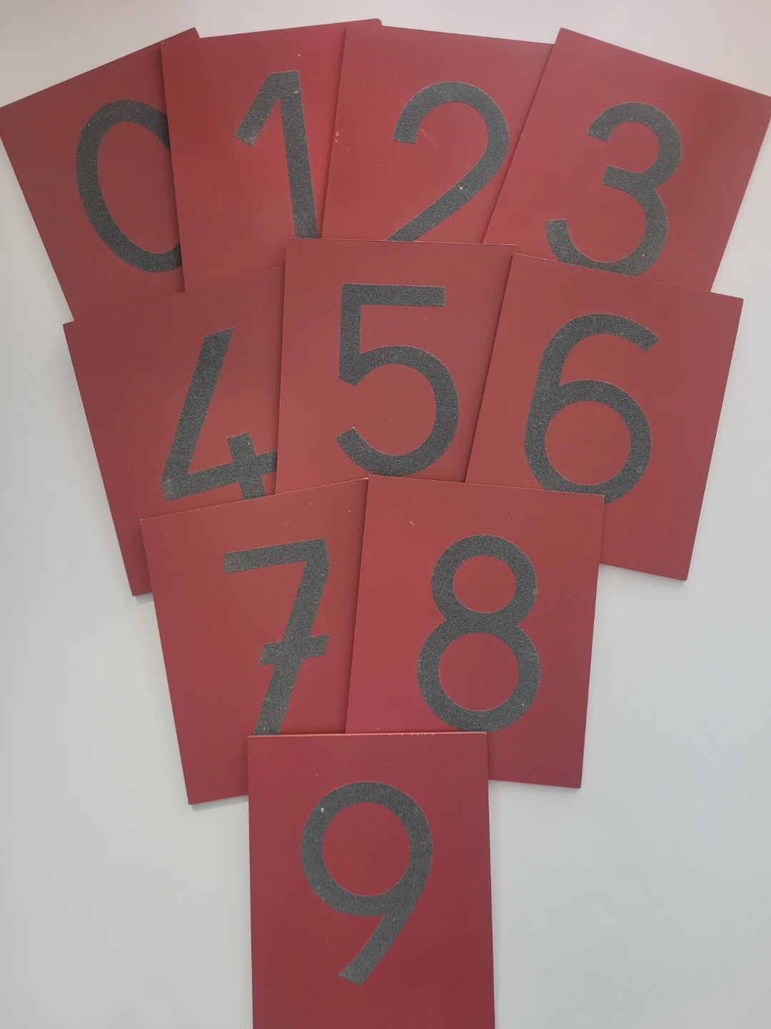 Montessori Sandpaper Numbers (0-9)