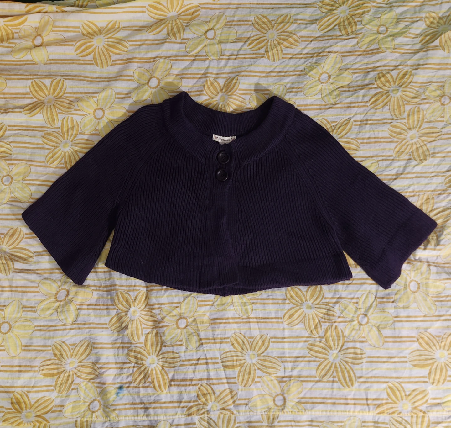 Forever dark purple knit bolero
