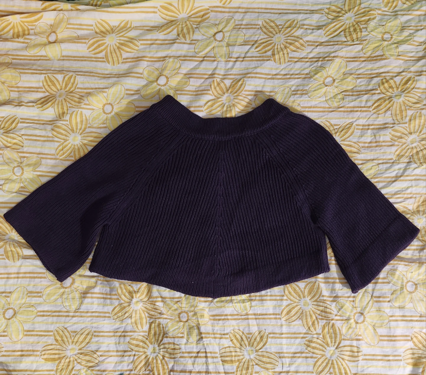 Forever dark purple knit bolero - photo 2