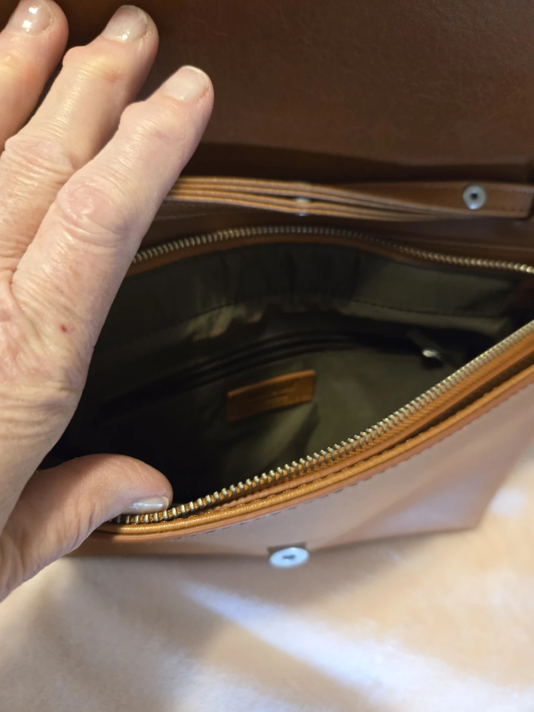 MATT & NAT Brown Faux Leather Crossbody Bag - photo 2
