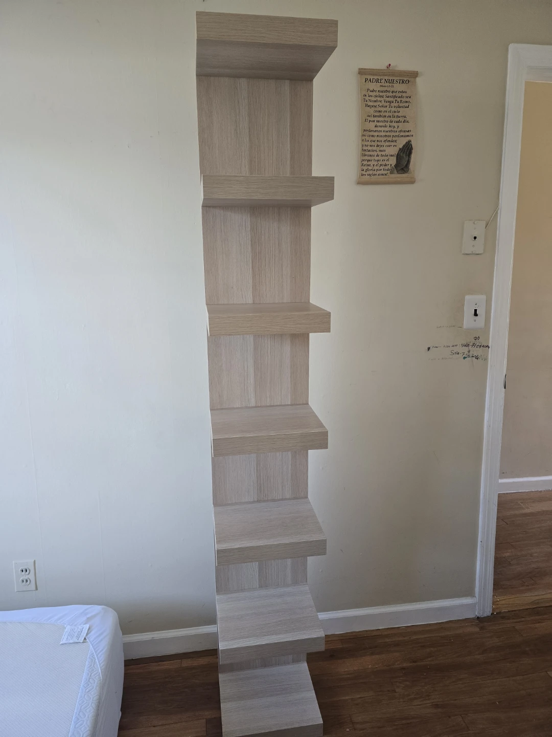Tall Leaning Bookshelf