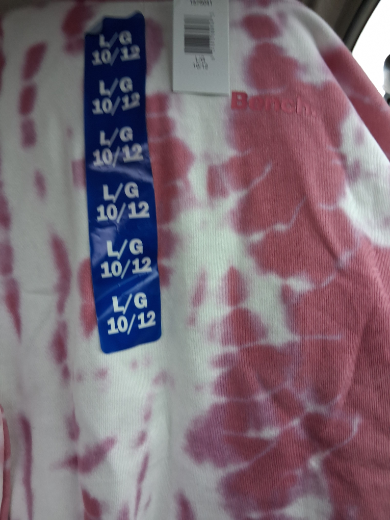Bench Tie-Dye Sweatshirt Size L/G 10-12