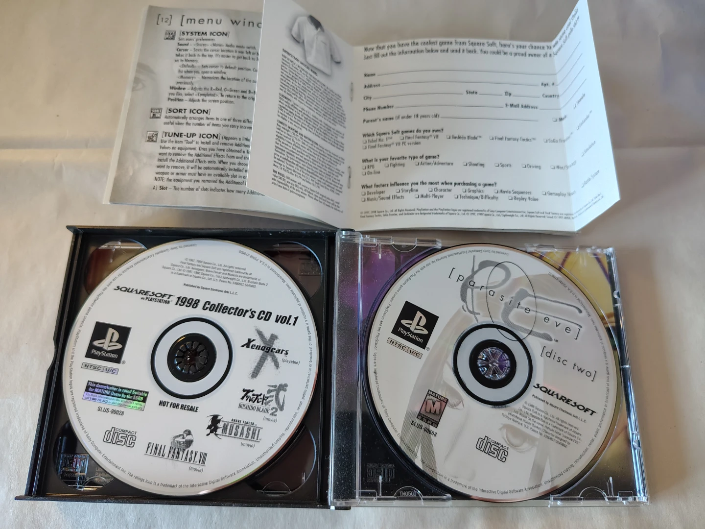 Parasite Eve PS1 CIB complete black label - photo 4