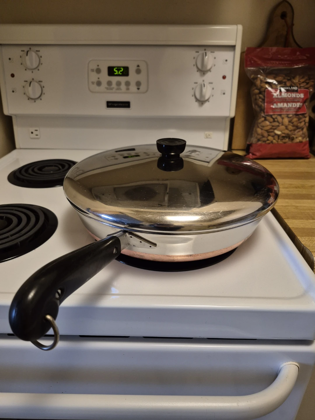 Revere Ware Large Vintage Skillet Pan + Lid: Copper Bottom - photo 3